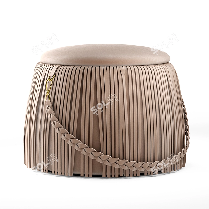 Title: RIBBON Jetclass Pouf 3D model image 3