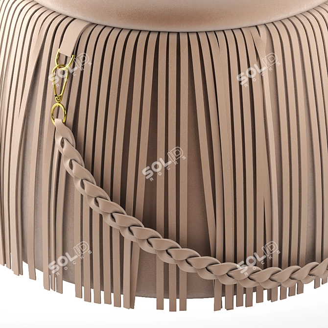 Title: RIBBON Jetclass Pouf 3D model image 4