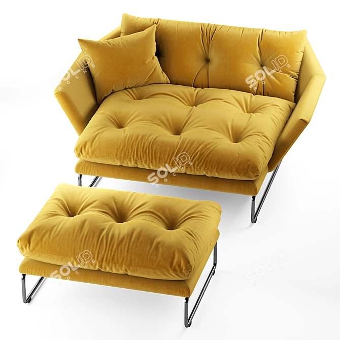 New York Suite Armchair 3D model image 3