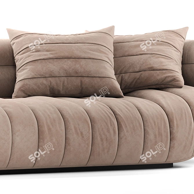 Elegant Baxter Sofa - Italian Craftsmanship 3D model image 2