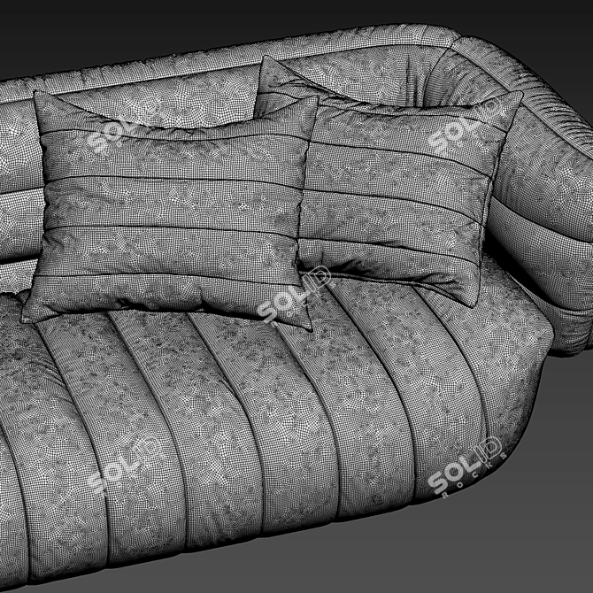 Elegant Baxter Sofa - Italian Craftsmanship 3D model image 5