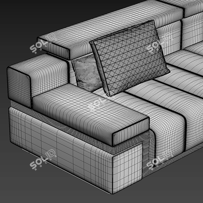 Modern Comfort: Elve Sofa 3D model image 5