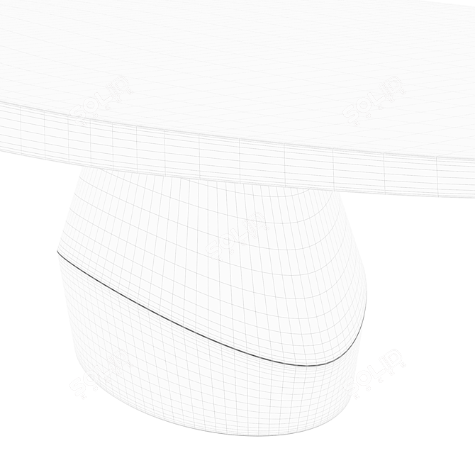 YAB Dining Table: Timeless Elegance 3D model image 5