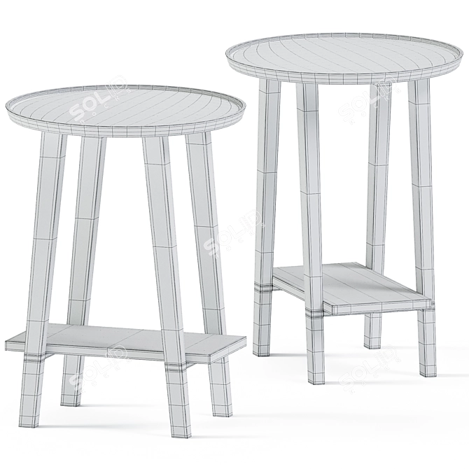 Gervasoni LC 45 Side Table: Sleek and Elegant 3D model image 3
