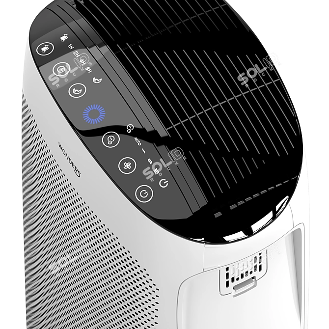 Compact Air Purifier: Clean Air Anywhere 3D model image 3