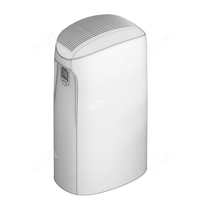 Compact Air Purifier: Clean Air Anywhere 3D model image 4