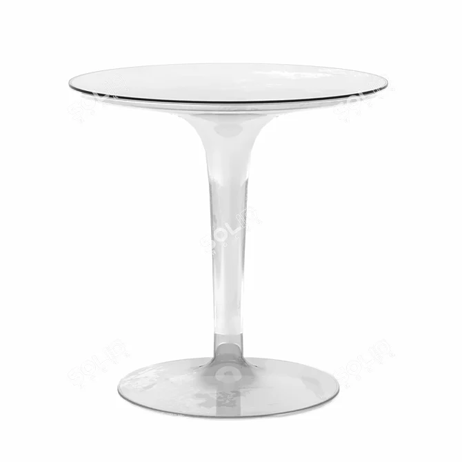 Transparent Tulip Coffee Table 3D model image 3