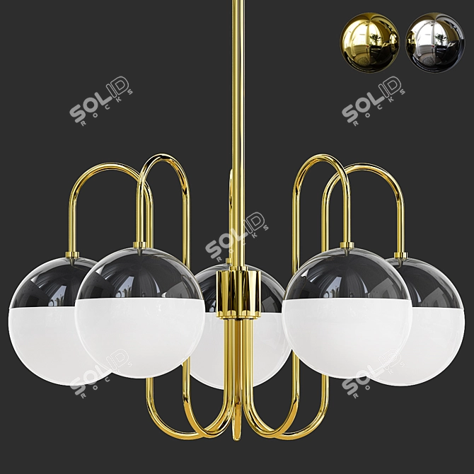 Elegant Mitzi Renee Chandelier 3D model image 3