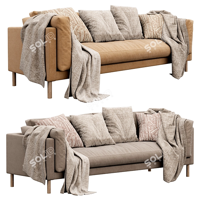 Swoon Munich 3-Seater Sofa 3D model image 1