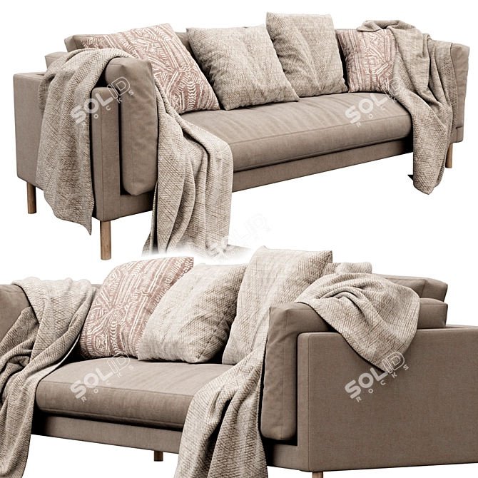 Swoon Munich 3-Seater Sofa 3D model image 2