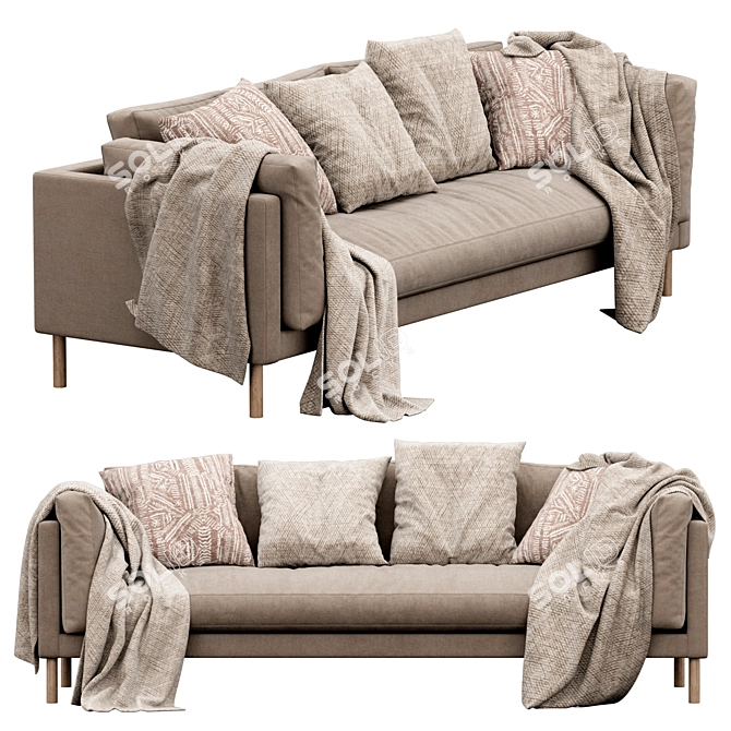 Swoon Munich 3-Seater Sofa 3D model image 4