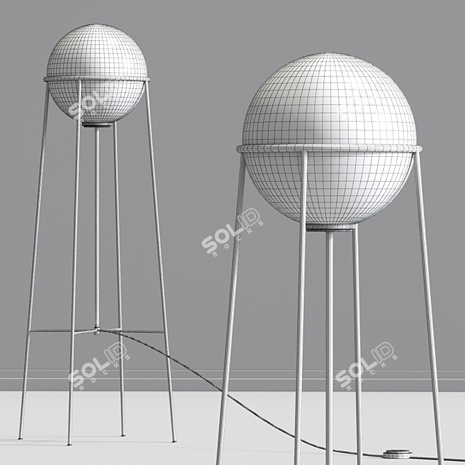 Modern Atlas Floor Lamp 3D model image 2