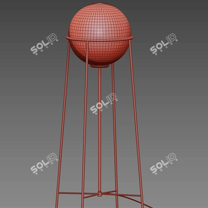 Modern Atlas Floor Lamp 3D model image 3