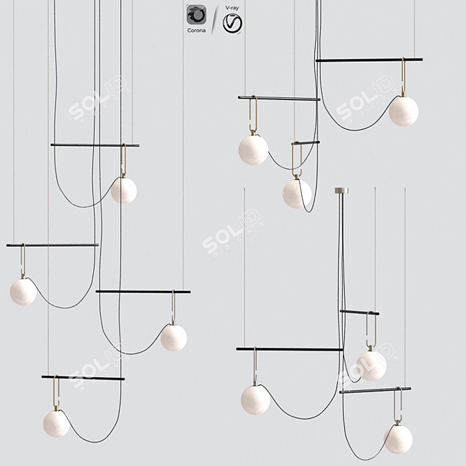 Ic Flos Pendant Lamp Collection 3D model image 1