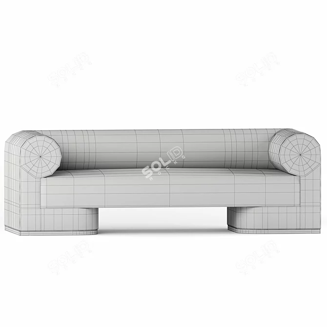 Elegant Dahlem Sofa: Perfect Blend of Comfort and Style 3D model image 4