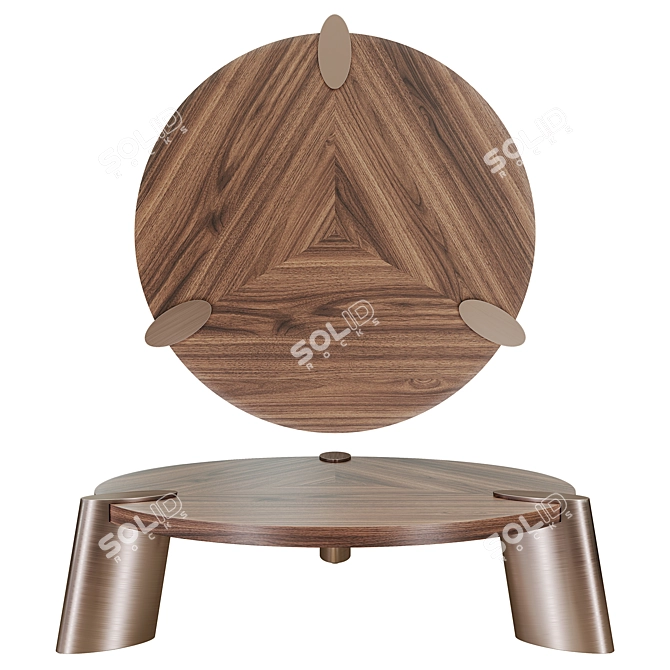 Garda Decor Coffee Table: Elegant and Spacious 3D model image 2