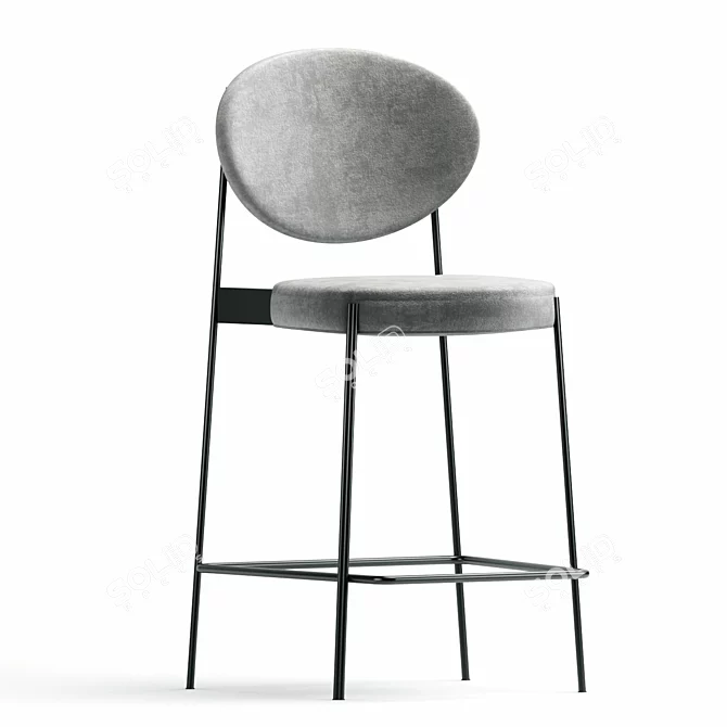 Elevate Your Space with Varpen High Stool 3D model image 1