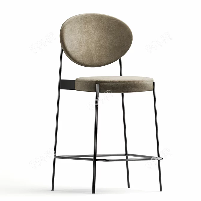 Elevate Your Space with Varpen High Stool 3D model image 3