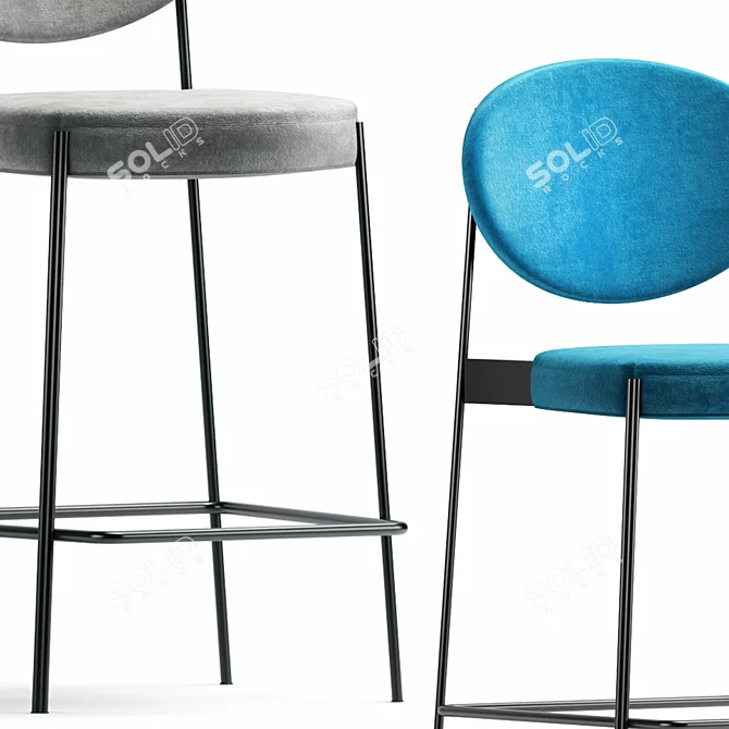 Elevate Your Space with Varpen High Stool 3D model image 4