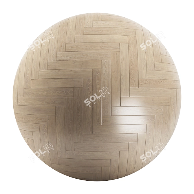 Almond Parquet Essence: Stunning Patterns & High-Quality Materials 3D model image 2