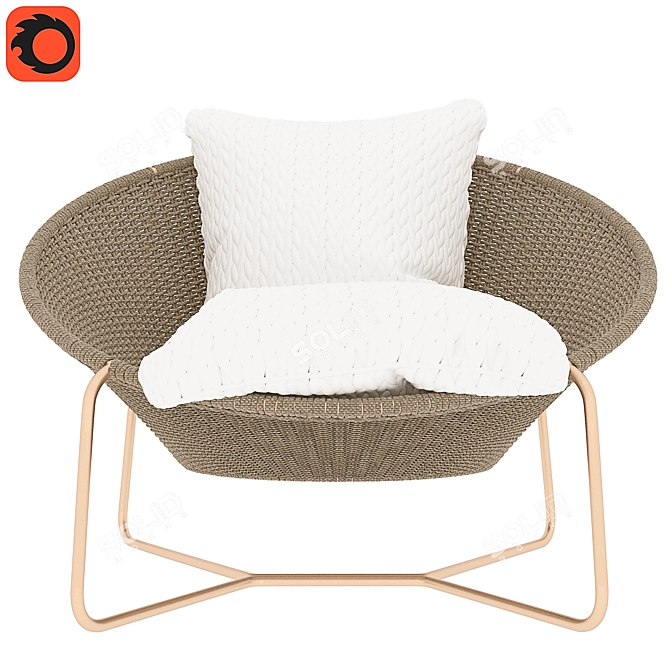 Outdoor Oasis Lounge Chair 3D model image 1