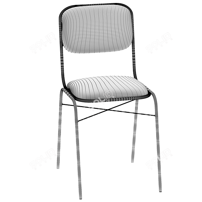 Sleek Executive Chair 3D model image 5