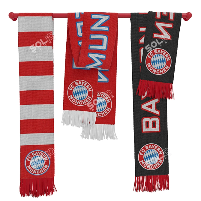 Bayern's Pride: Official Club Merch 3D model image 3