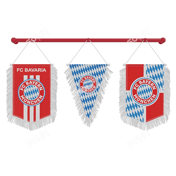 Bayern's Pride: Official Club Merch 3D model image 4
