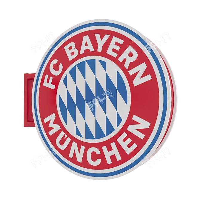 Bayern's Pride: Official Club Merch 3D model image 5