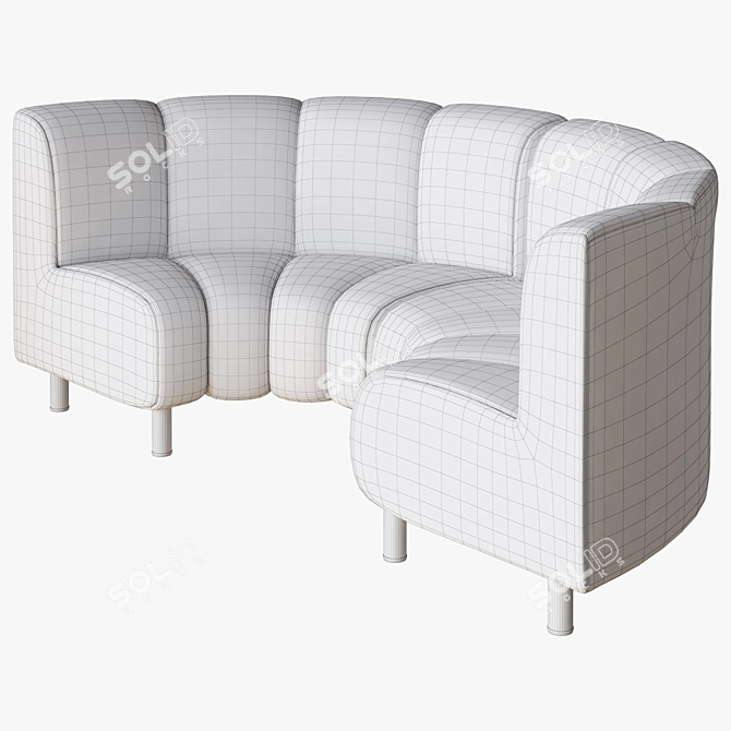 Elegant Hillman Sofa - Eichholtz 3D model image 4