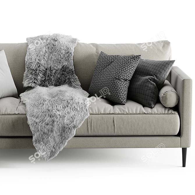 Maxalto Simpliciter 2015: Minimalistic Millimeter-Perfect Sofa 3D model image 2