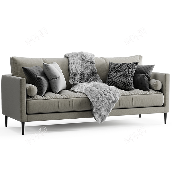 Maxalto Simpliciter 2015: Minimalistic Millimeter-Perfect Sofa 3D model image 3