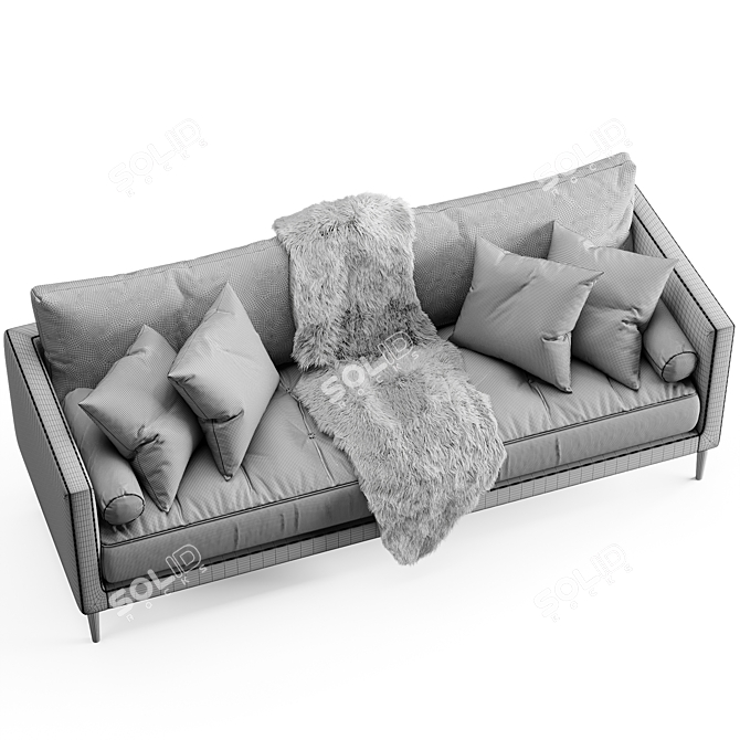 Maxalto Simpliciter 2015: Minimalistic Millimeter-Perfect Sofa 3D model image 6