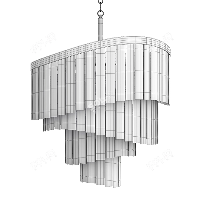 Sleek Sirian Design Lamp 3D model image 2