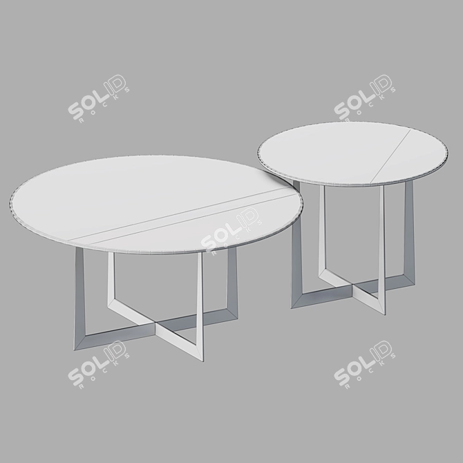 Modern Compact Table - TB-0062 3D model image 2