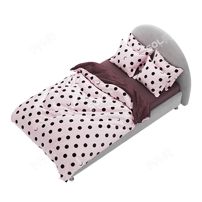 SleepArt Tiffany Bed: Elegant, Comfortable & Stylish 3D model image 2