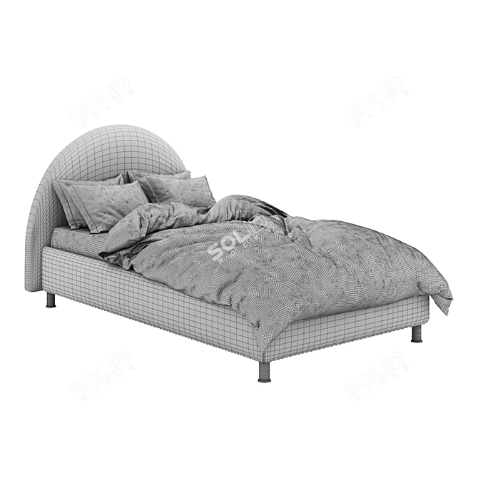 SleepArt Tiffany Bed: Elegant, Comfortable & Stylish 3D model image 3