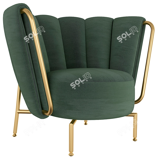 Modern Loft Tulip Chair 3D model image 2