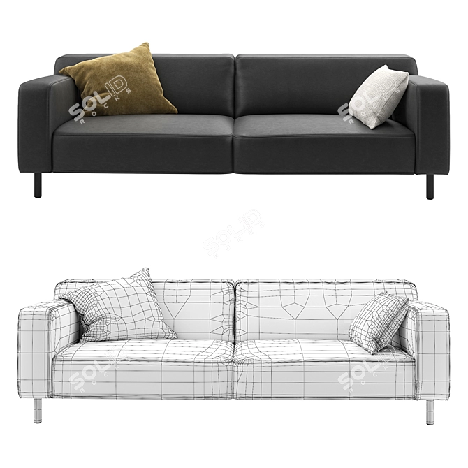 Sky Sofa: Modern Design with Pillows 3D model image 2