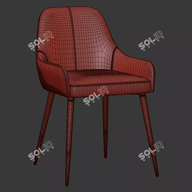 Modern Woltu Dining Chair: Stylish & Comfortable 3D model image 5