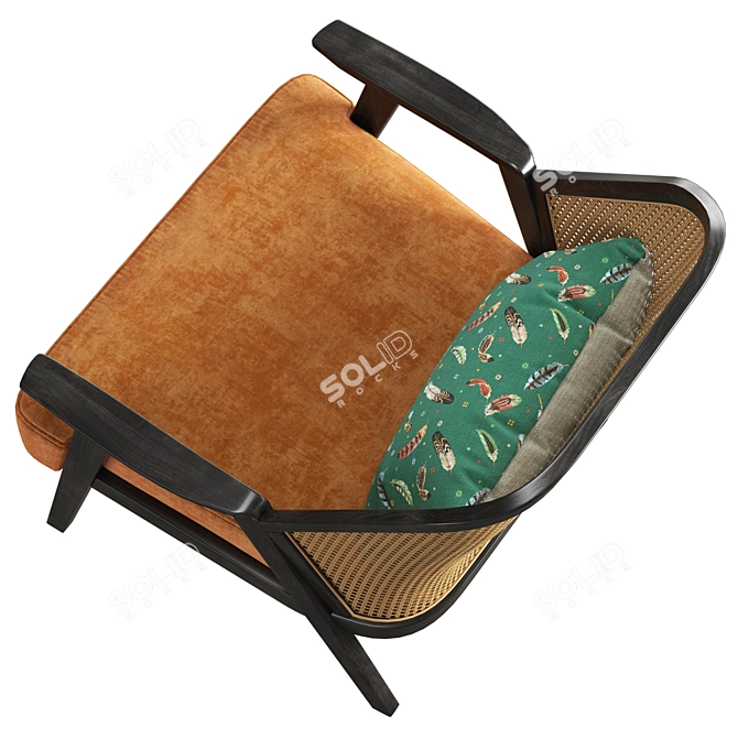 Exotic Sophistication: Roche Bobois Weg Armchair 3D model image 5