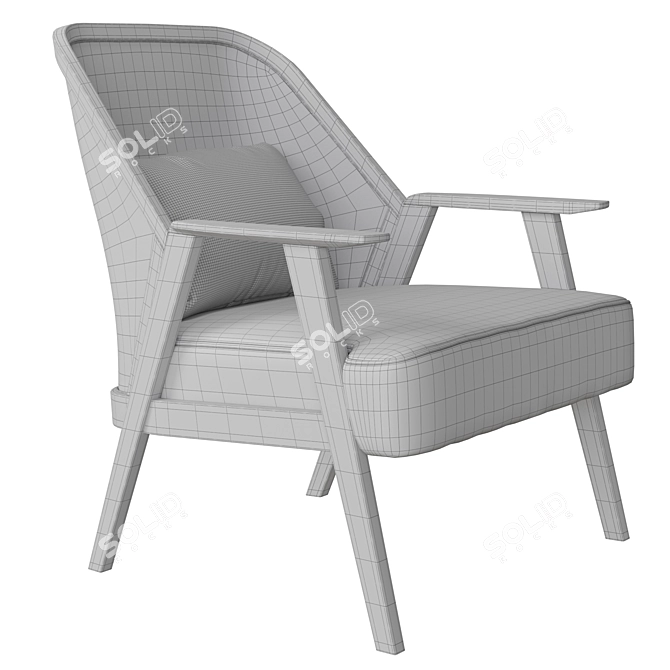 Exotic Sophistication: Roche Bobois Weg Armchair 3D model image 7