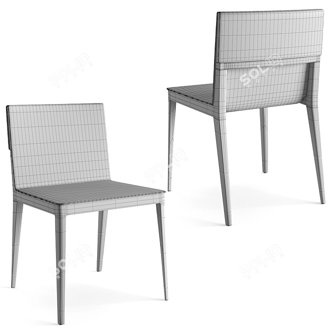 Sophisticated B&B Italia Dining Set 3D model image 6