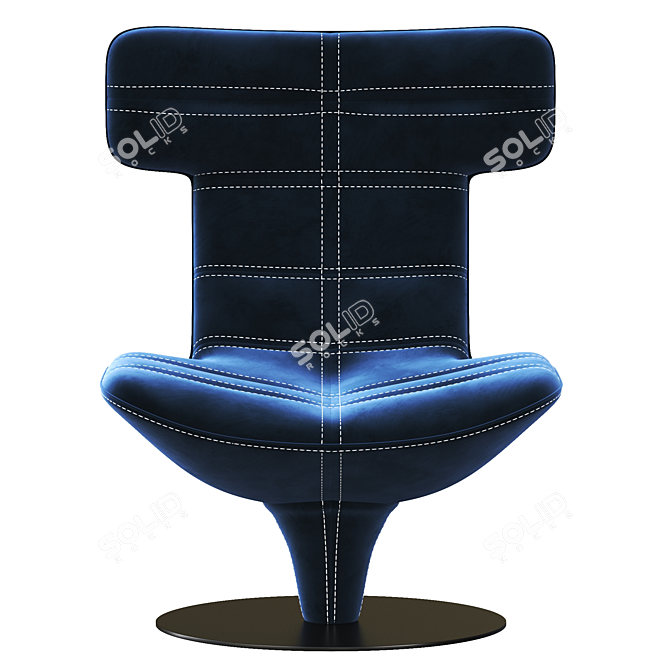 Harley Revolving Armchair: Modern 2015 Design 3D model image 2