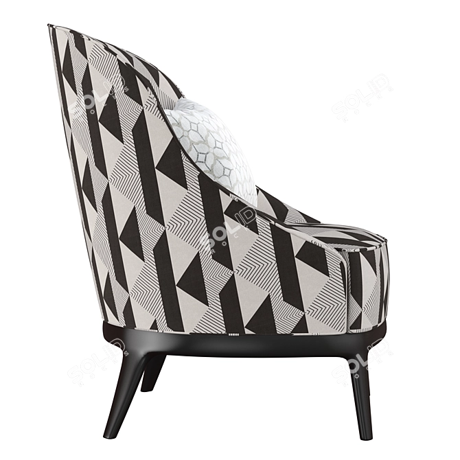 Opera SALLY Armchair: Stylish and Ergonomic 3D model image 5