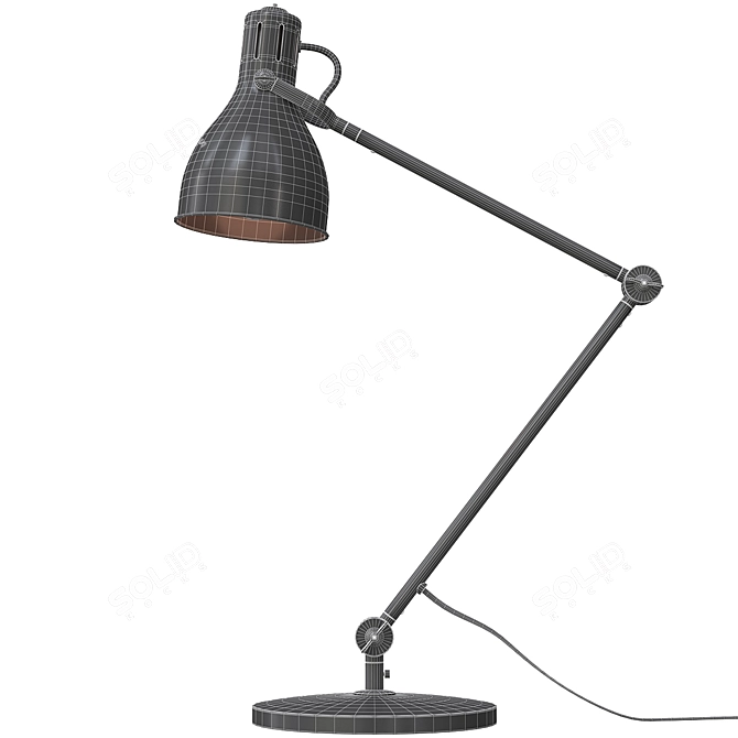 Green Task Lamp: Aröd - Versatile Work Lighting 3D model image 3