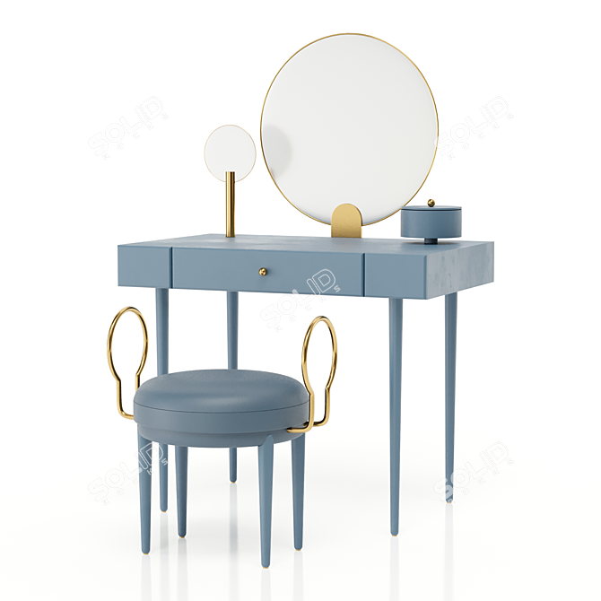 Elegant Rose Sélavy Vanity: A Perfect Addition 3D model image 4