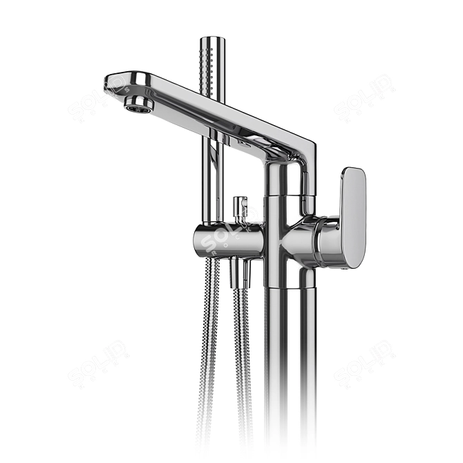 "Luxury Bath Mixers: GROHE & IDEAL Standard Set 3D model image 4