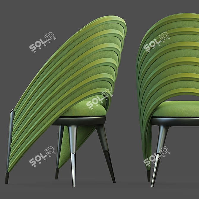 Banana Smoke Chair 3D model image 3