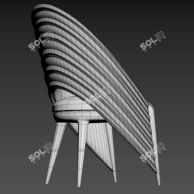 Banana Smoke Chair 3D model image 5